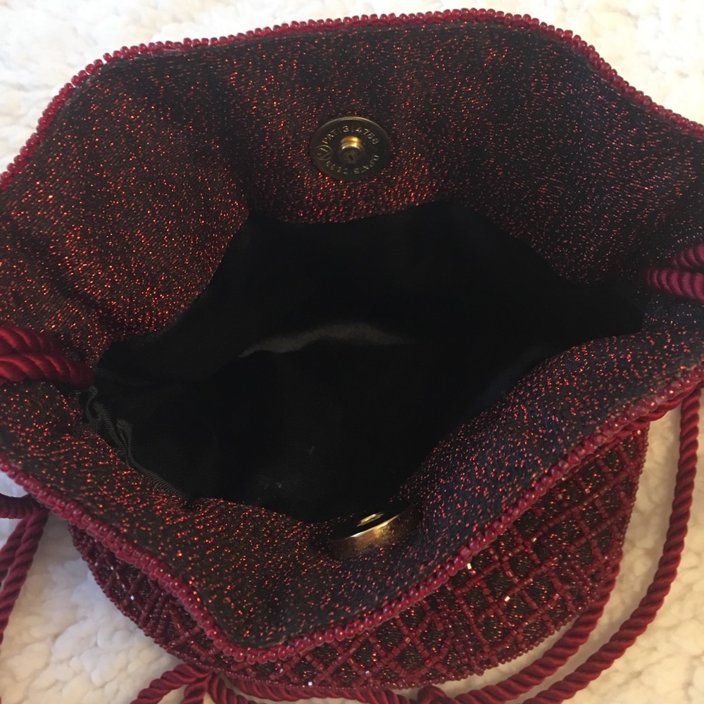 ❤️Beautiful Sweetheart Hand-Beaded Drawstring Bag❤️ - Picture 7 of 8